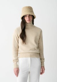 Colmar Originals MELANGE POLO-NECK - Strickpullover - sand