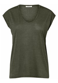 PCBILLO TEE STRIPES  - T-shirt estampada - grape leaf