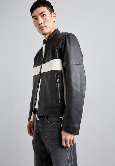J.LINDEBERG TATUM BIKER JACKET - Casaco de couro - black