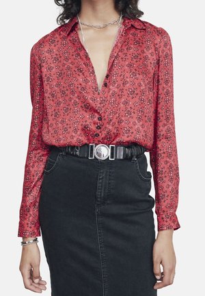 Overhemdblouse - red