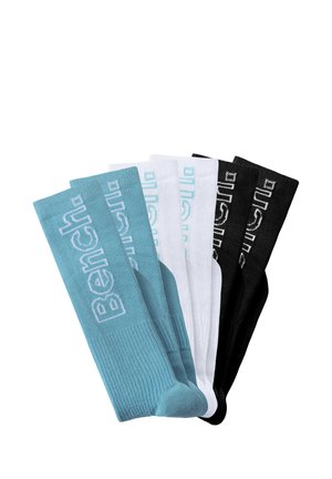 Kniestrümpfe - 2x türkis/2x weiß/2x schwarz