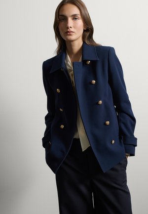 Stefanel, DOUBLE-BREASTED BLAZER WITH CLASSIC LAPELS, REGULAR FIT. - Blazer - navy blue