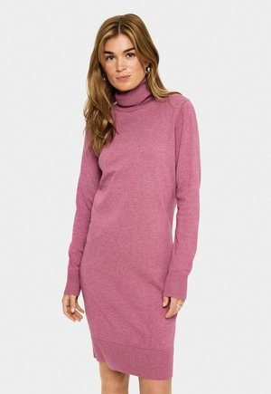 MILASZ ROLLNECK - Svetríkové šaty - red violet melange