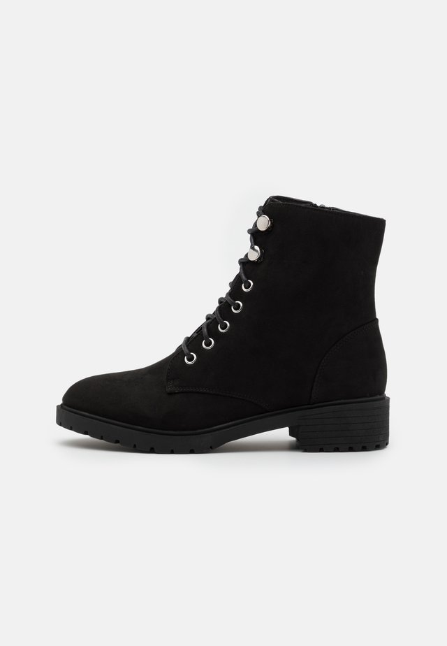 CRISTA - Bottines à lacets - black