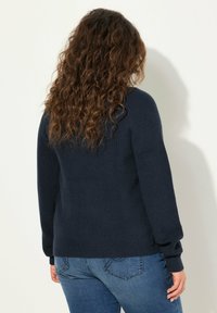 Ulla Popken LONG SLEEVE  - Kofta - navy blue