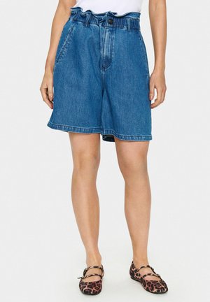 Saint Tropez KAYOSZ - Denim shorts - medium blue denim