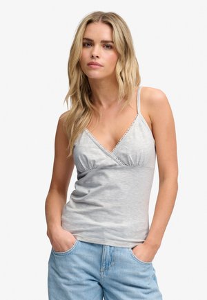 Superdry & Co, ATHLETIC ESSENTIALS TRIM  - Top - glacier grey marl