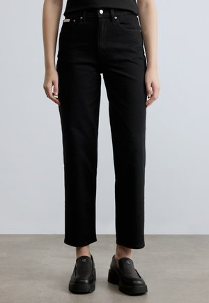 TAPER - Blugi conici - soft black