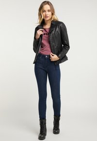 Mustang Leren jas - black
