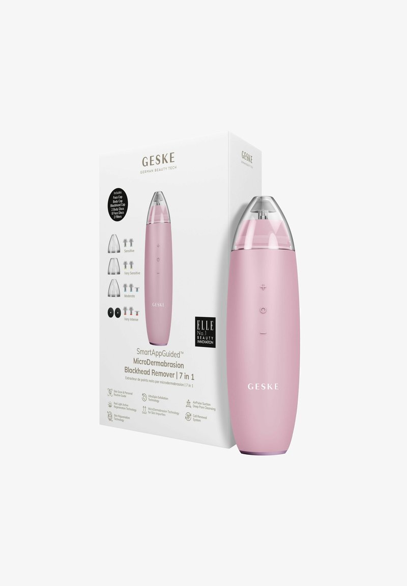 GESKE - MICRODERMABRASION BLACKHEAD REMOVER | 7 IN 1 - Ansiktsvård - tillbehör - pink, Förstora