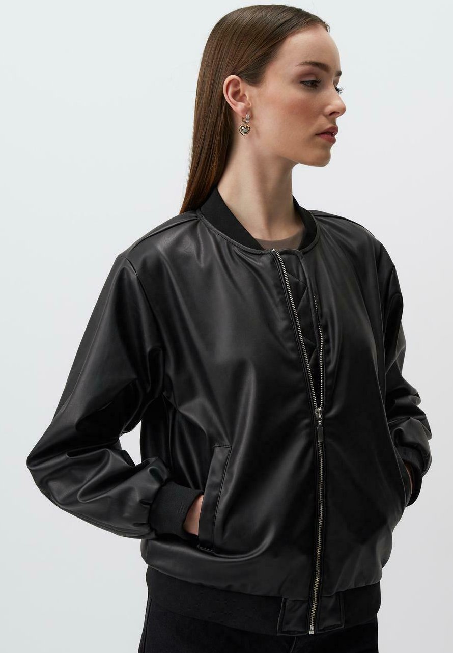 【あじゃじゃ】BADBLOOD Jimmy Leather Jacket MUSINSA | BADBLOOD Jimmy Leather Harrington Jacket - Black