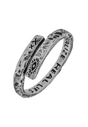 HAZE & GLORY TWISTED EYE - Anello - silberfarben