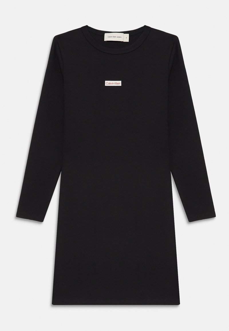 Calvin Klein Jeans PUNTO BODYCON DRESS - Obleka iz džersija - black