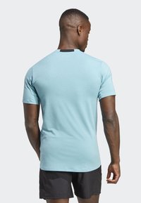 adidas Performance DESIGNED FOR TRAINING - Camiseta estampada - preloved blue