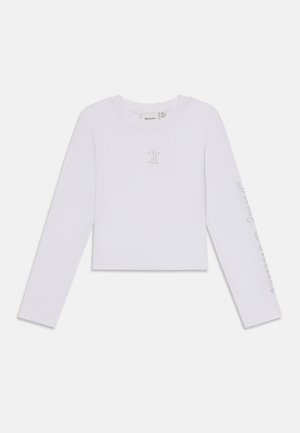 BABY TEE - Tops ar garām piedurknēm - bright white