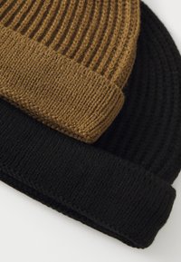 Only & Sons ONSSHORT BEANIE UNISEX 2 PACK - Căciulă - black/camel