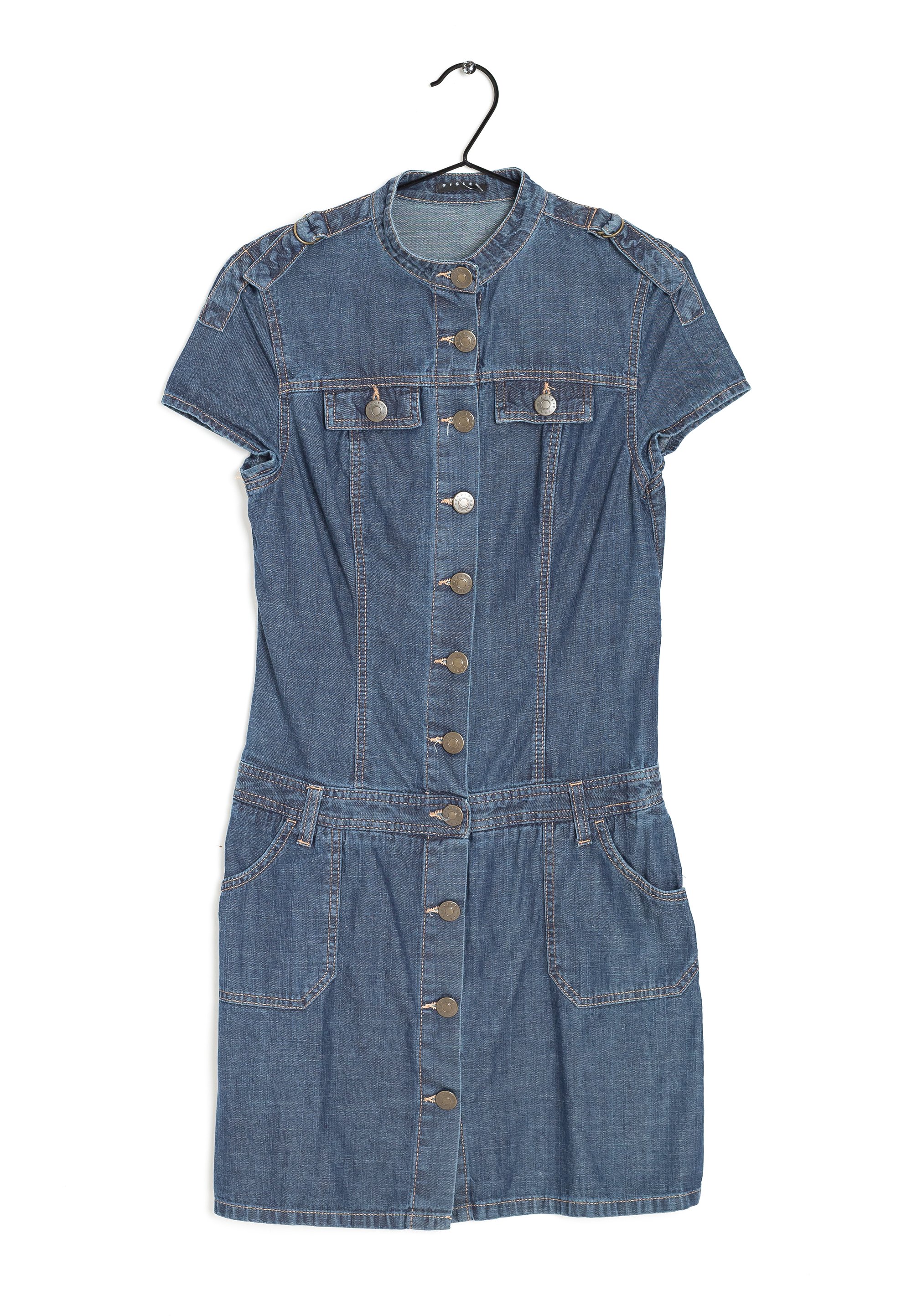 sisley denim dress SISLEY Made in Italy Denim Dress Medium