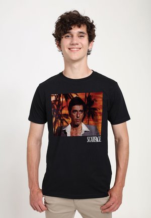 Henry Tiger SCARFACE TONY MONTANA - Triko s potiskem - black