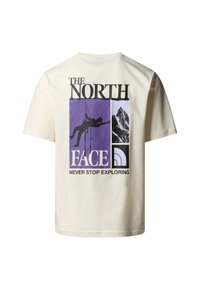 The North Face VINTAGE ARCHIVE - Triko s potiskem - white dune tnf black