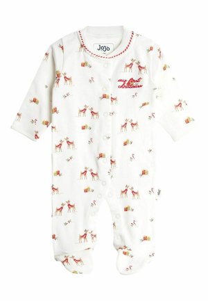 REGULAR FIT - CHRISTMAS PRINTED FOOTED - Natdragt - cream raindeer