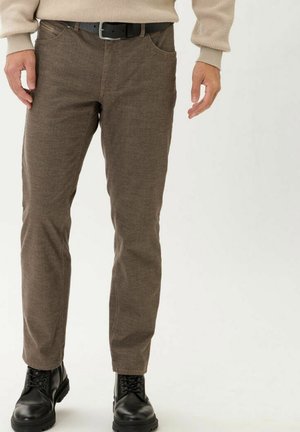COOPER - Trousers - tobacco