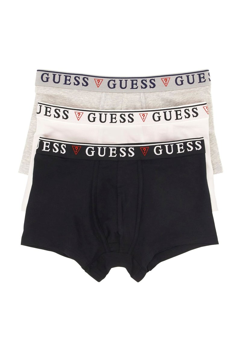 Guess BRIAN HERO 3 PACK - Boxer aderenti - mehrfarbig weiß/nero ...