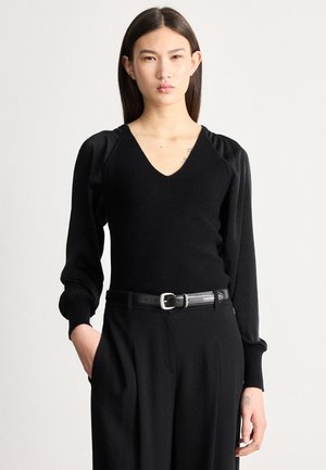 MIX MEDIA - Stickad tröja - black