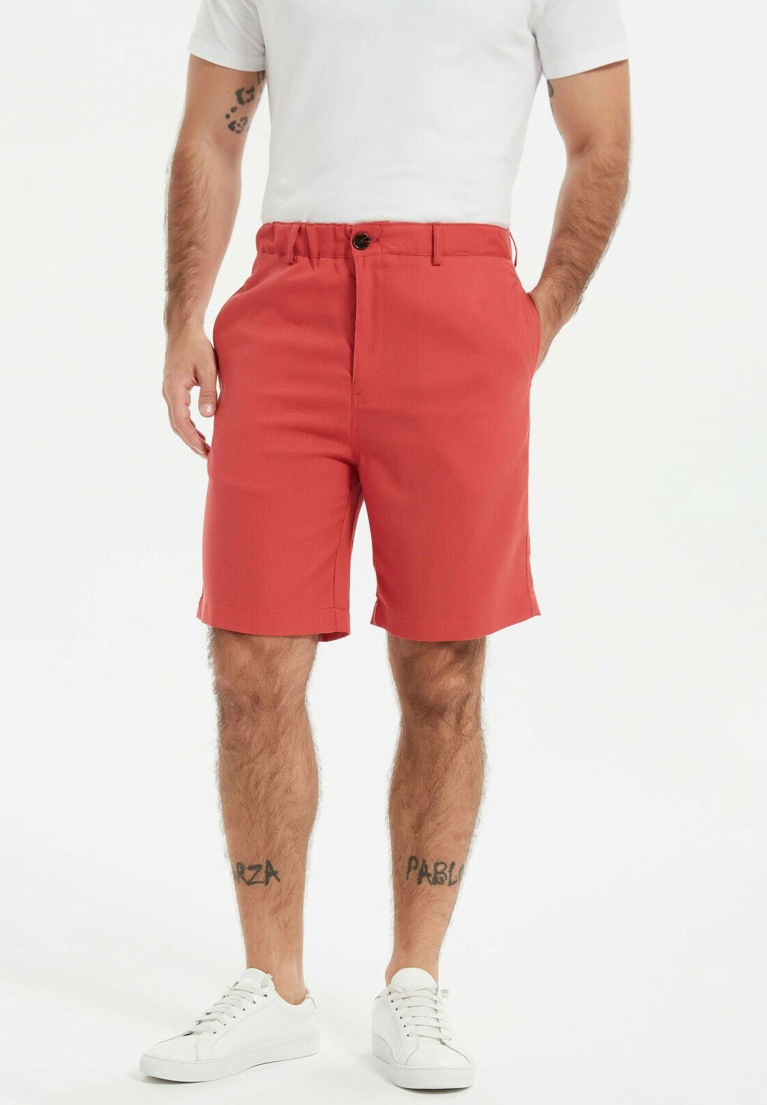 Yves Enzo BERMUDA Short terracotta/rouge clair