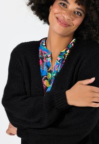 Angel of Style CUT WITH BALLOON SLEEVES - Cardigan - black