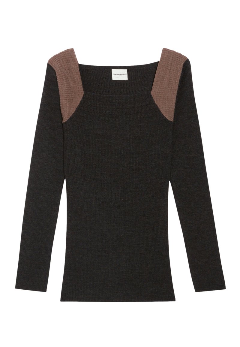 CLAUDIE PIERLOT Trui grijs gemêleerd