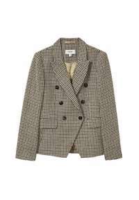 Reiss PETITE FIT - EVIE DOUBLE-BREASTED HOUNDSTOOTH-CHECK - Bleiser - navy neutral check