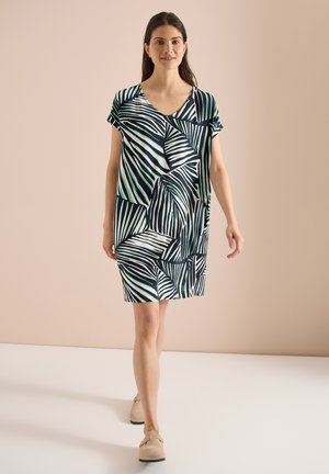Cecil, KNIELANGES KLEID MIT ROUNDED V-NECK - Hverdagskjole - universal blue