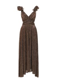 Forever New SELENA PLISSE RUFFLE SHOULDER - Vestido de fiesta - bronze ...
