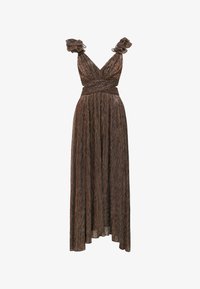 Forever New SELENA PLISSE RUFFLE SHOULDER - Vestido de fiesta - bronze ...