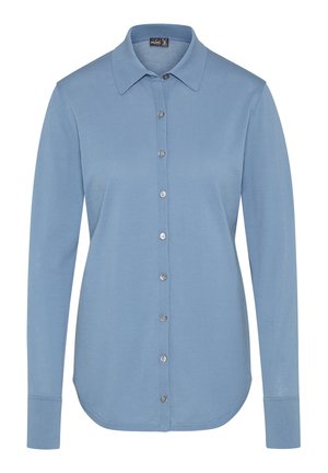 Hemdbluse - mittelblau