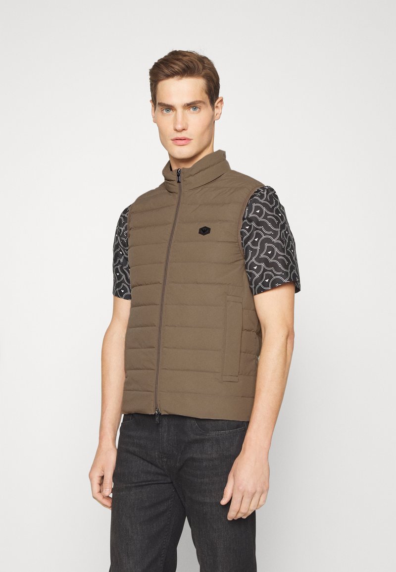Emporio Armani DOWN WAISTCOAT - Colete - noce