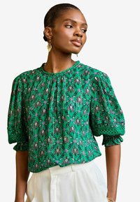 Love & Roses FLORAL PRINT 3/4 SLEEVE REGULAR FIT - Blūze - green floral