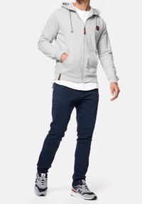 INDICODE JEANS Sweater met rits - grey