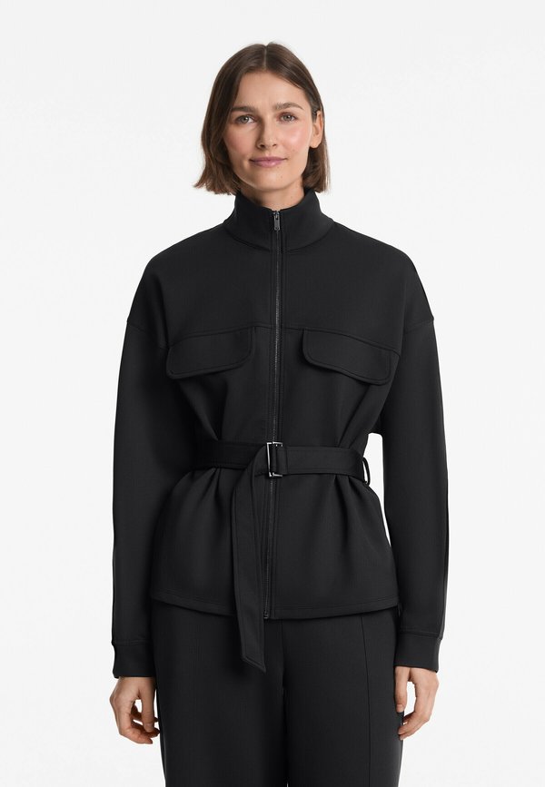 NEOPRENE-EFFECT BELTED - Übergangsjacke