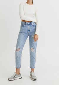 PULL&BEAR Džíny Relaxed Fit - light blue