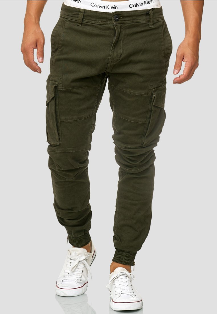 INDICODE JEANS ALEX Cargo trousers dark green Zalando.ie