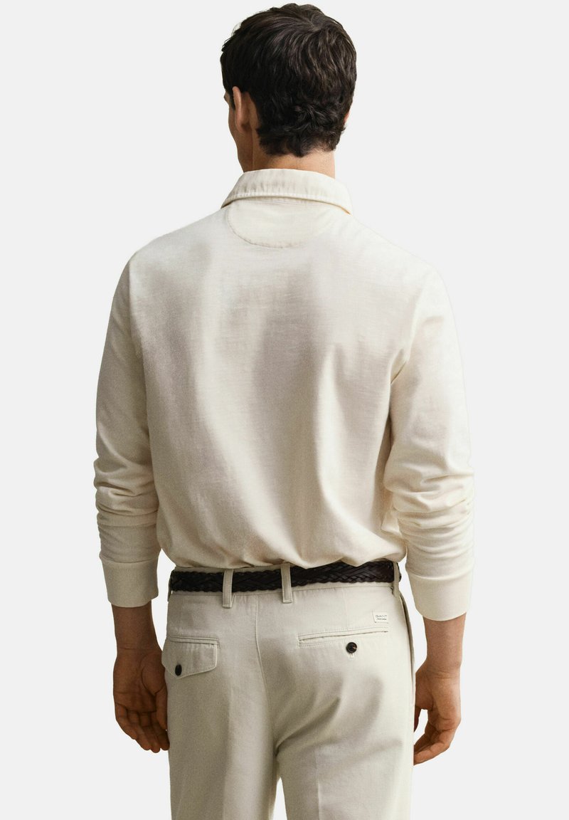 GANT WASHED HEAVY RUGGER - Polotričko - cream