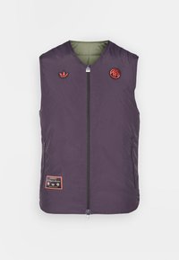 FC BAYERN MUNICH ICON VEST - Strukirani kaput - aurora black/base green