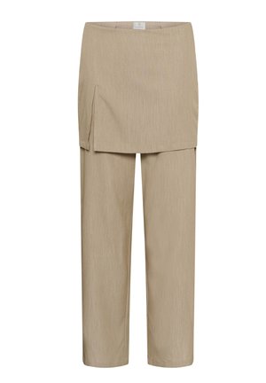 Kaffe, KAJULIE SKIRT PANTS - Stoffhose - chinchilla melange cc