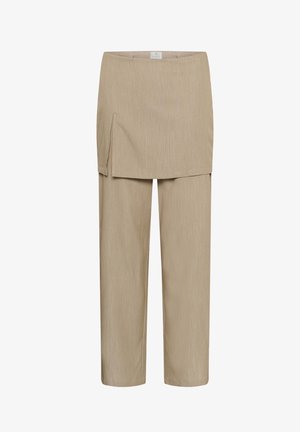 Kaffe, KAJULIE SKIRT PANTS - Stoffhose - chinchilla melange cc