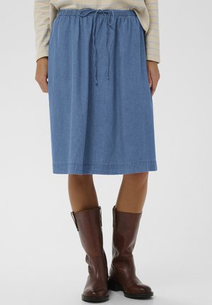 OJETTA - Denimnederdele - medium blue denim