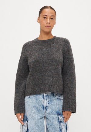 VMINGRID O NECK  - Pullover - dark grey melange