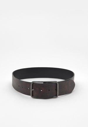 WITH RECTANGULAR BUCKLE - Opasok - brown