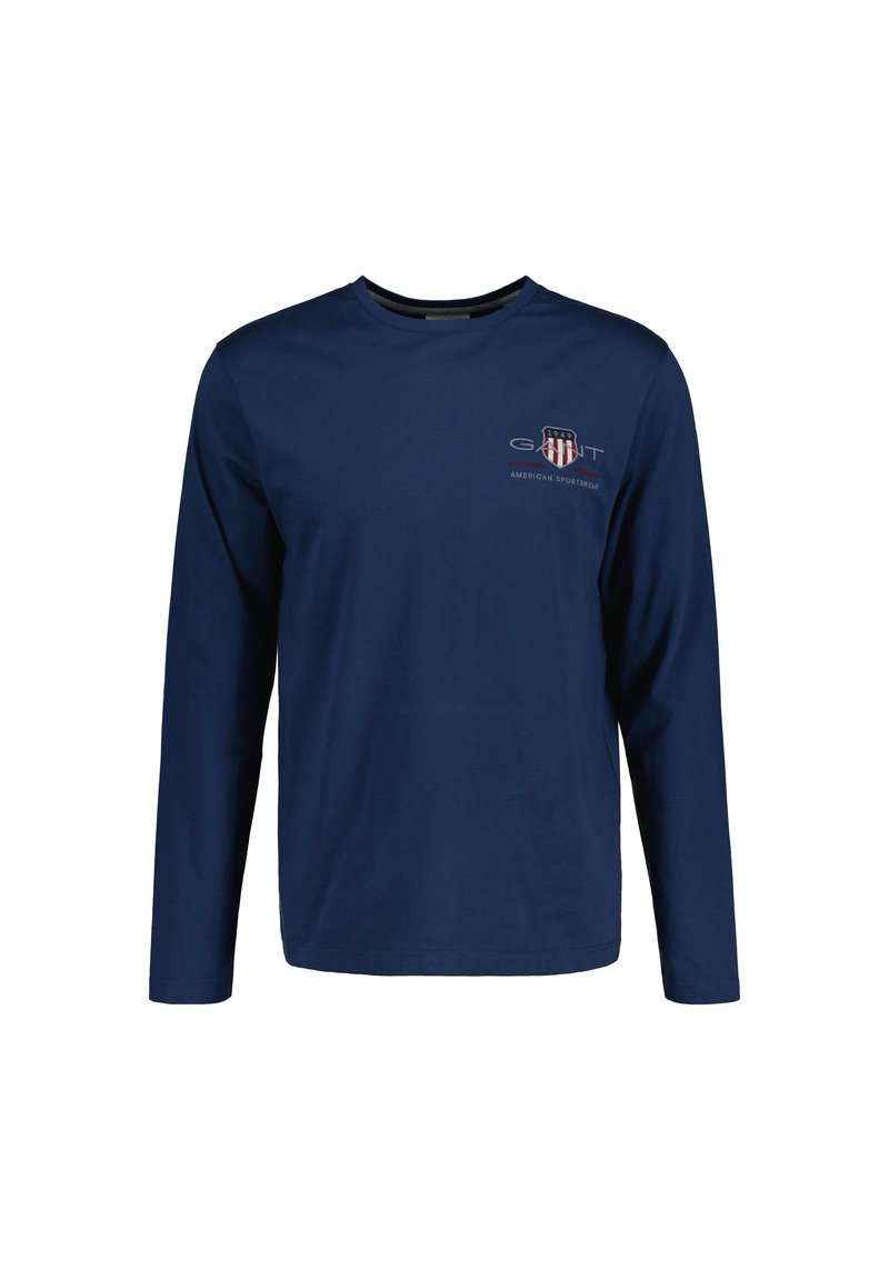 GANT MEDIUM ARCHIVE SHIELD - Pitkähihainen paita - dunkelblau