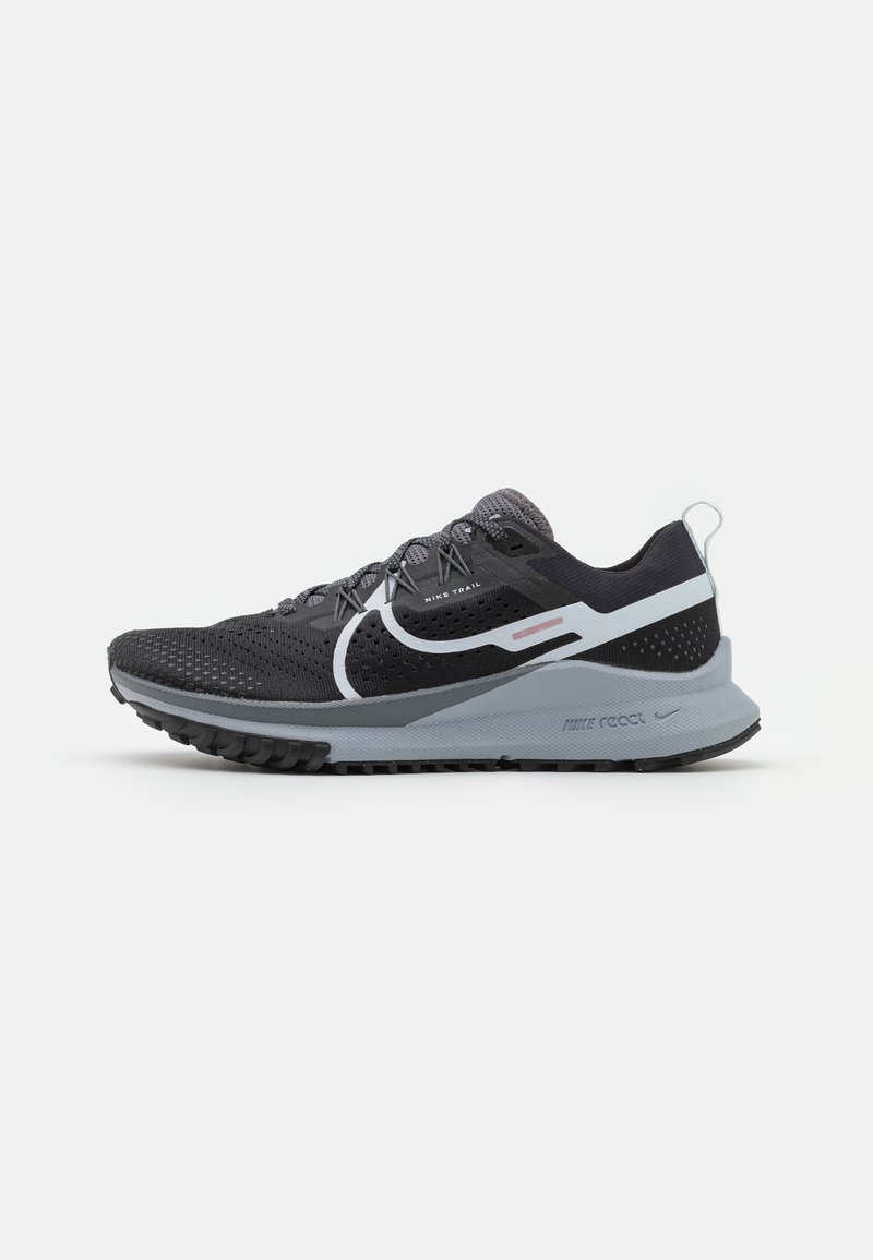 Nike Performance - REACT PEGASUS TRAIL 4 - Löparskor terräng - black/aura/dark grey/wolf grey, Förstora